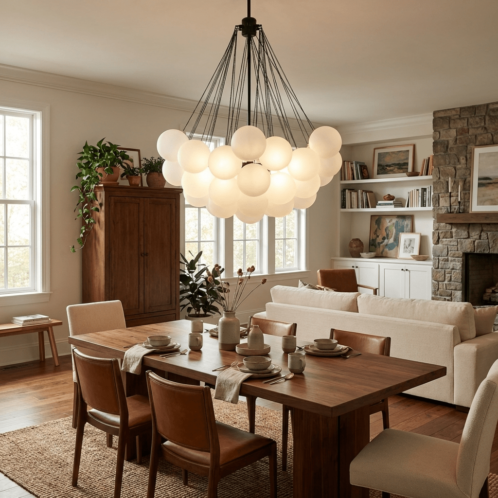 Bubble Glass Chandelier