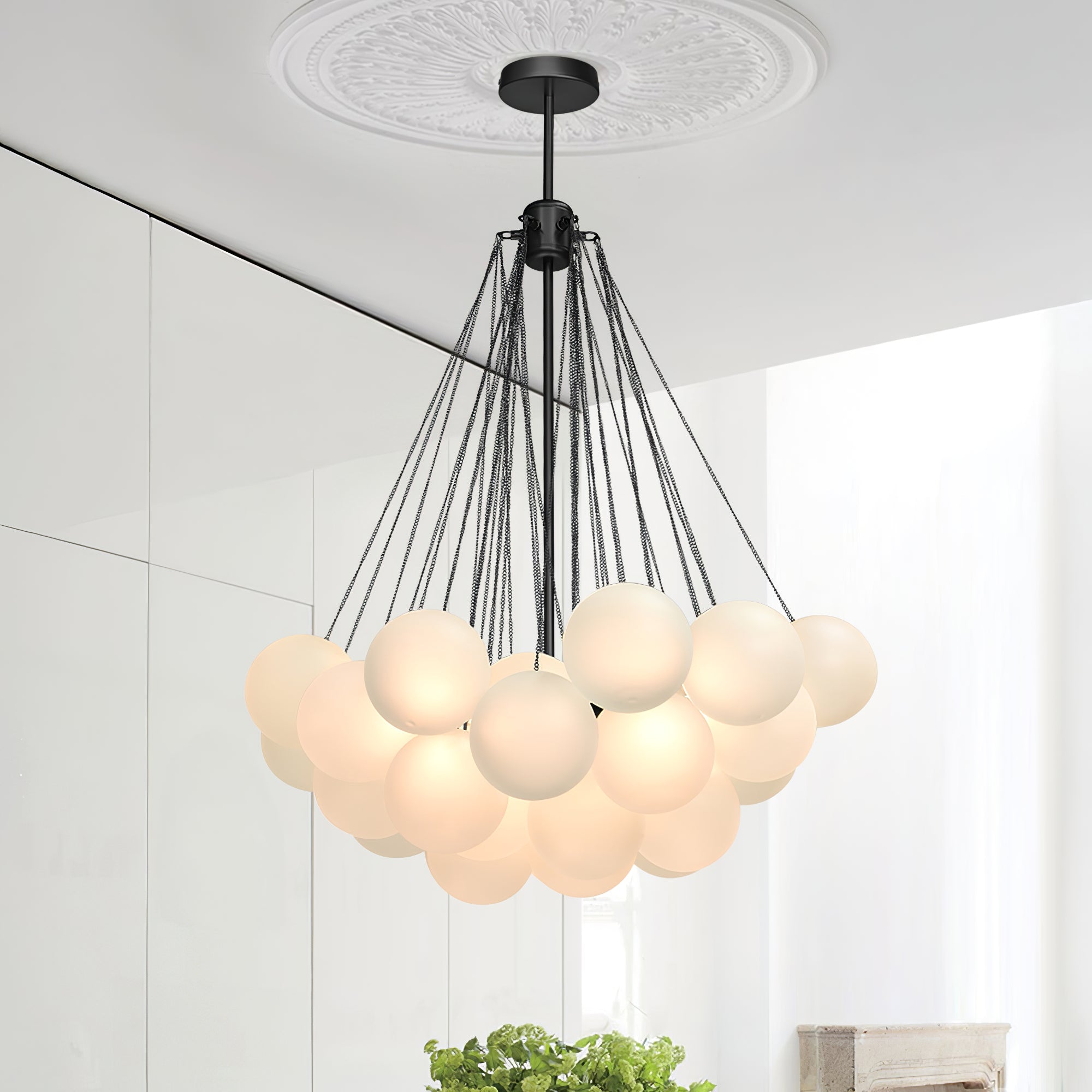 Bubble Glass Chandelier