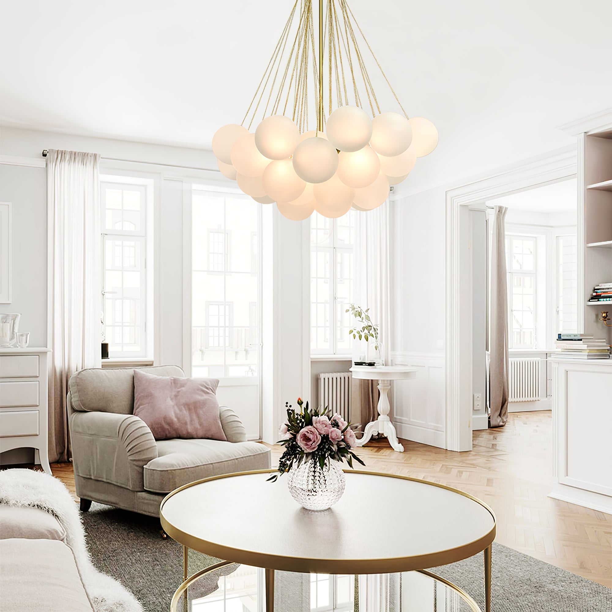 Bubble Glass Chandelier