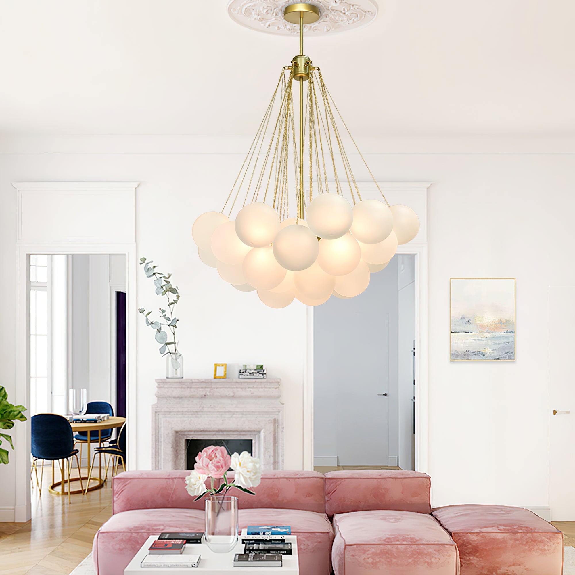 Bubble Glass Chandelier