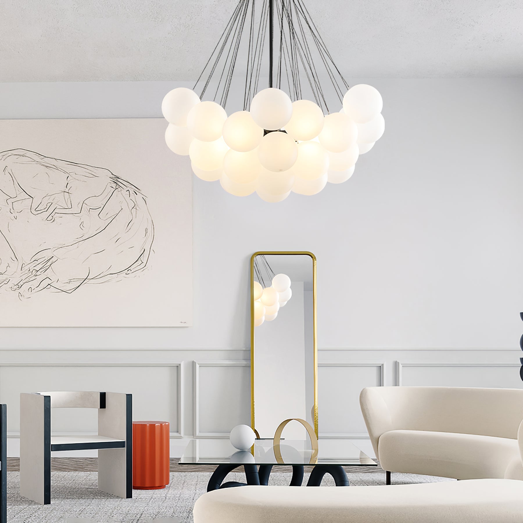 Bubble Glass Chandelier