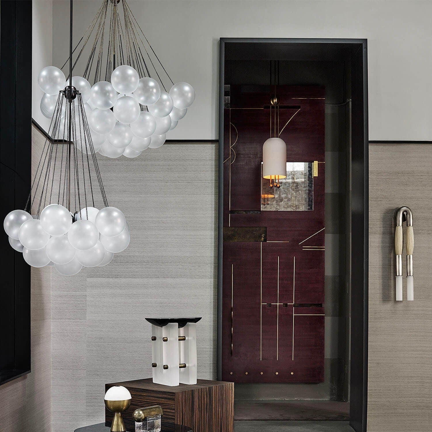 Bubble Glass Chandelier