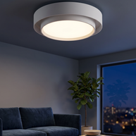 Comvilo Melody Ceiling Lamp in White, portrait product view
