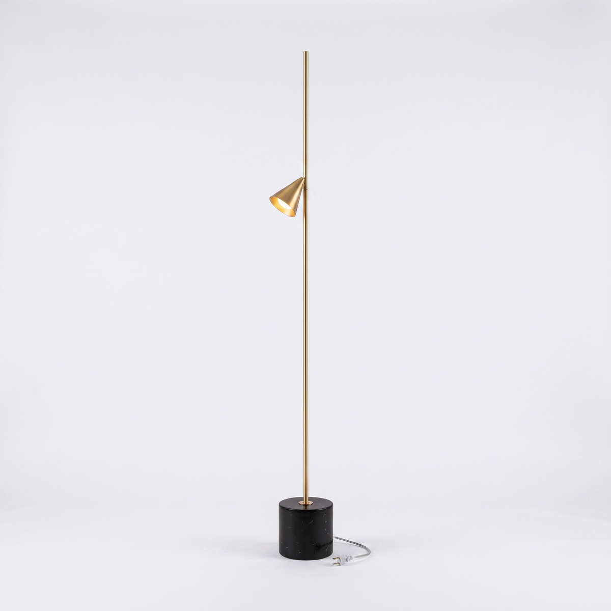 Comvilo Soreluna Floor Lamp in Gold and Black, secondary full-product view