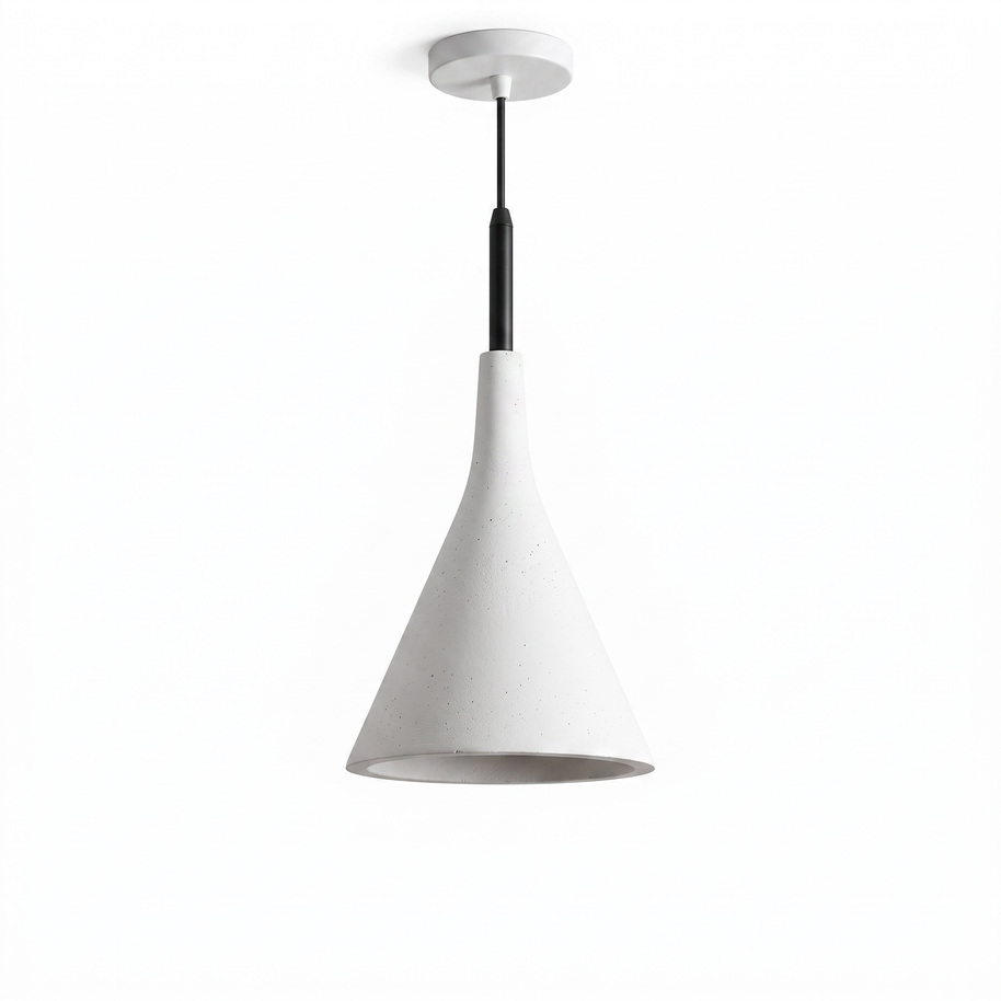 Comvilo Conical Pendant Light in White, primary full-product view