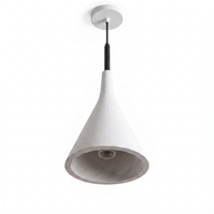 Comvilo Conical Pendant Light in White, secondary full-product view