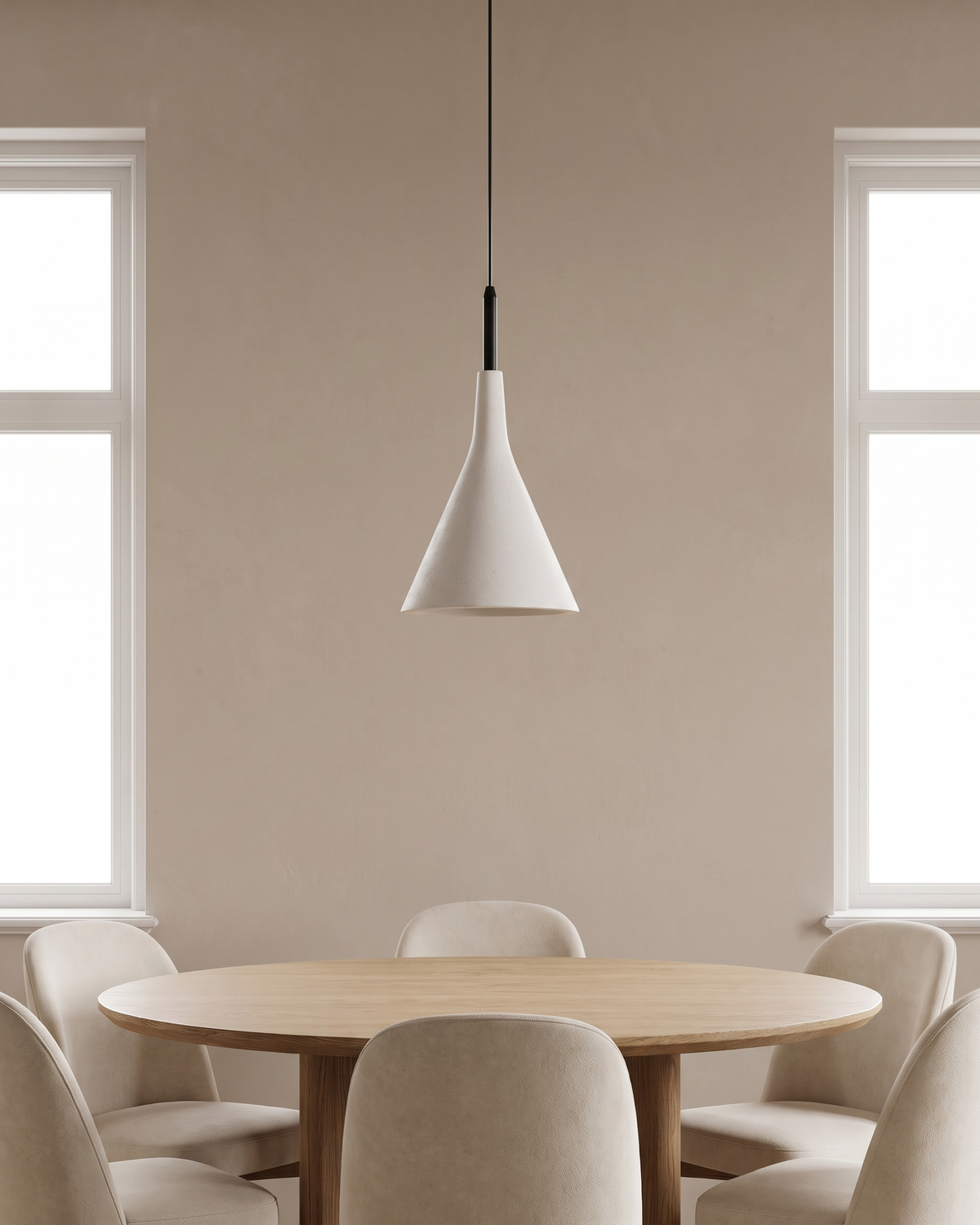 Comvilo Conical Pendant Light in a styled room