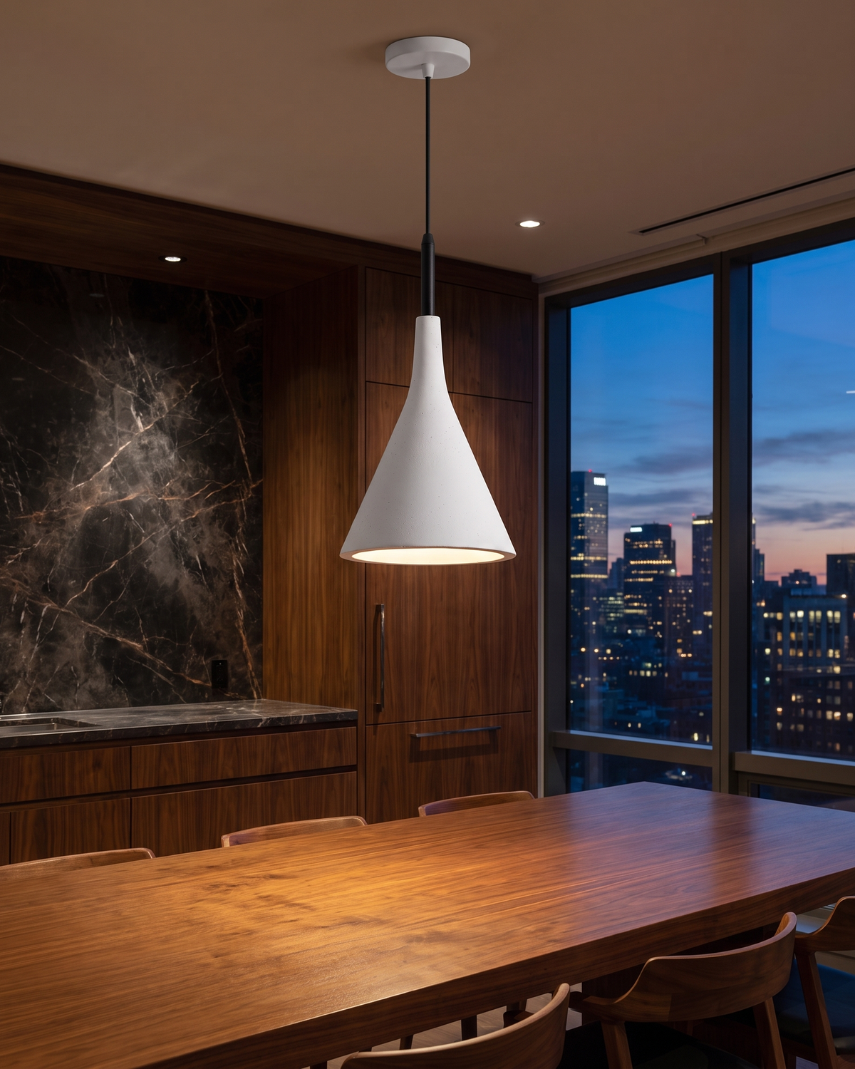Comvilo Conical Pendant Light in a styled room