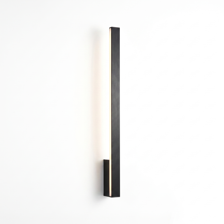 Comvilo Linear LED Wall Light in Black, primary full-product view