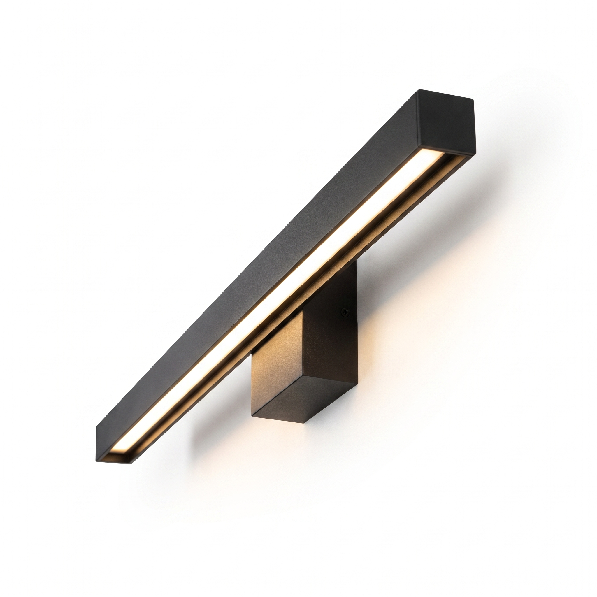 Comvilo Linear LED Wall Light in Black, secondary full-product view