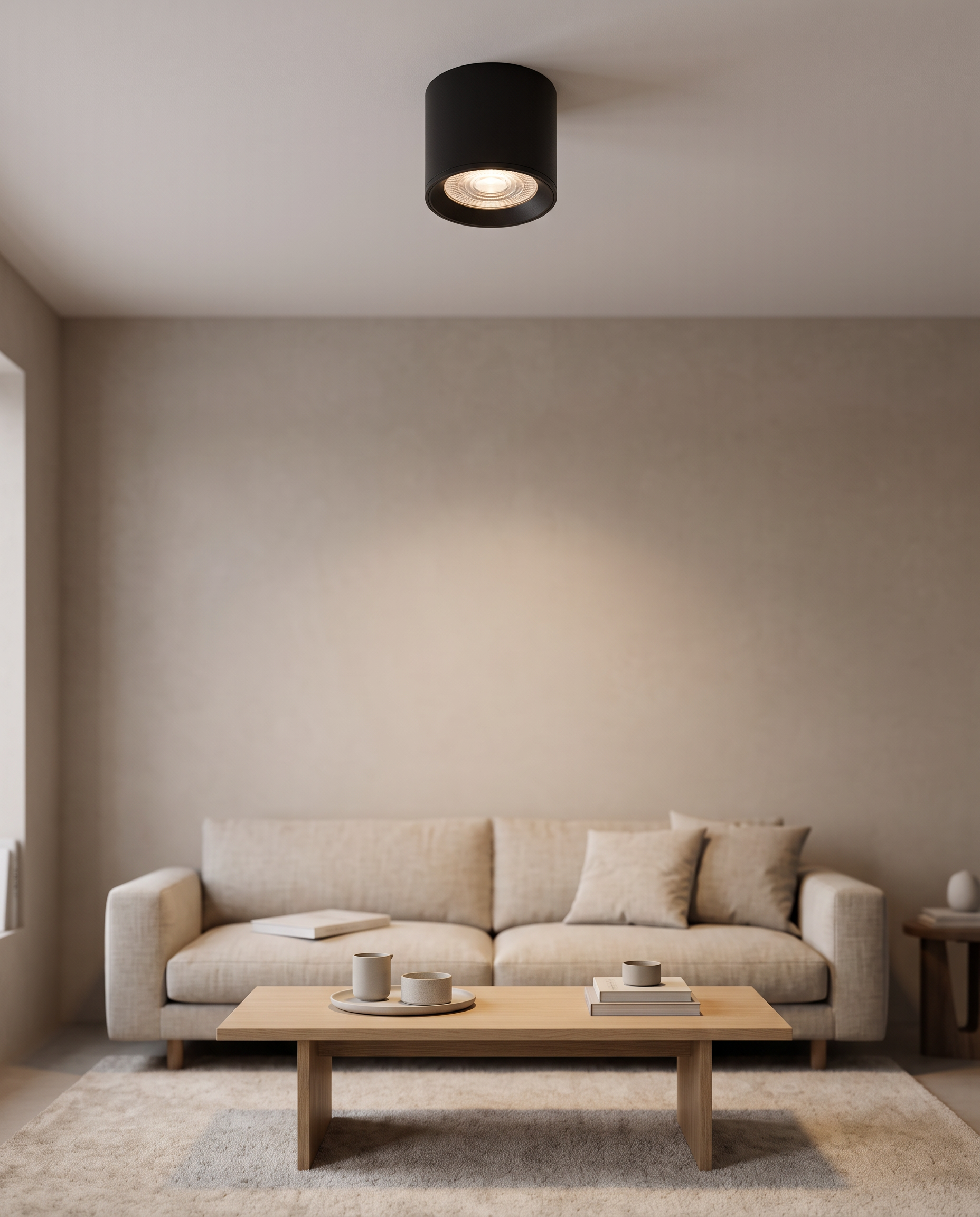 Comvilo Modupoint Ceiling Light in Black, portrait product view