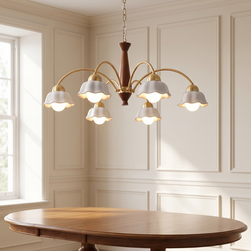 Skavelle Opaline Ceramic Chandelier