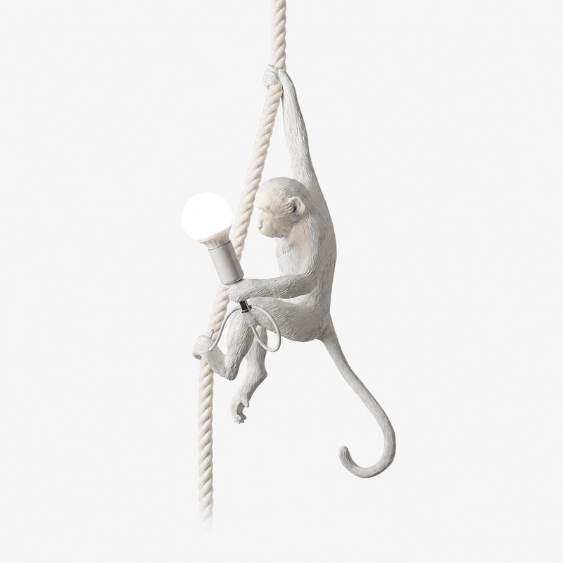Vinelle Resin Monkey Lamp