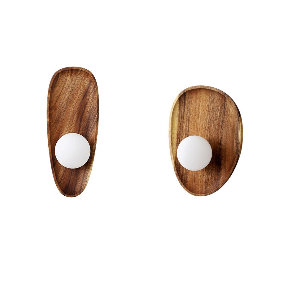 The two backplate shapes shown side by side, both lit.