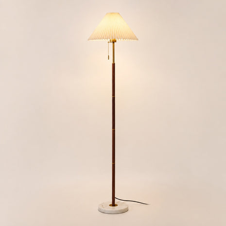 Maribel Vintage Pleated Floor Lamp - product hero image for Comvilo lighting