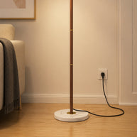 Maribel Vintage Pleated Floor Lamp - cord and base setup image for Comvilo lighting