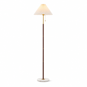 Maribel Vintage Pleated Floor Lamp
