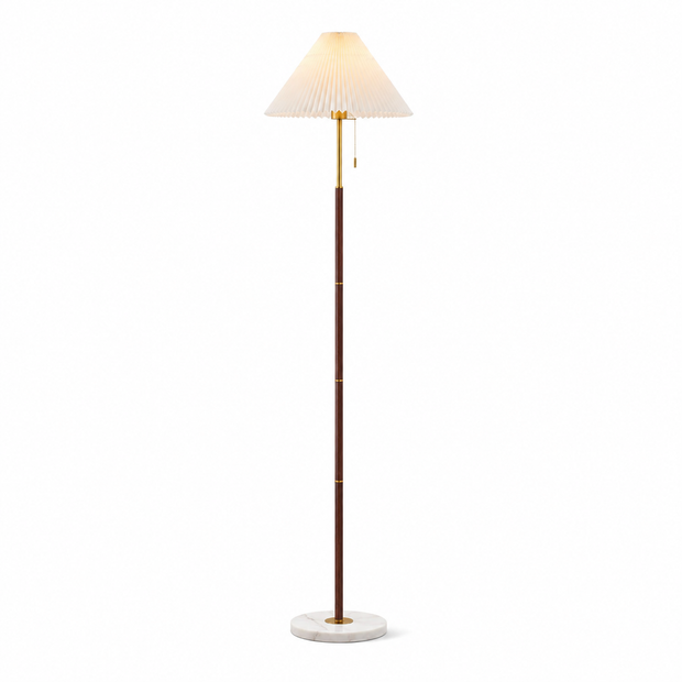 Maribel Vintage Pleated Floor Lamp