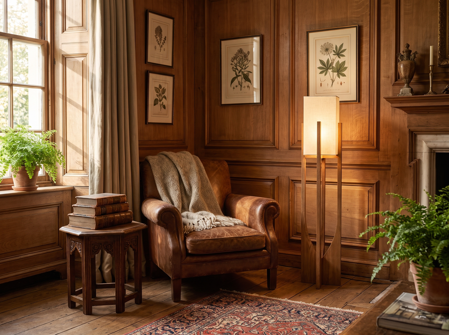 Cedarline Fairbanks Floor Lamp &mdash; Vintage Character