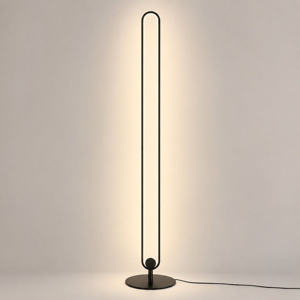 Haloform Modern Minimalist LED Standing Oval Floor Lamp - product hero image for Comvilo lighting