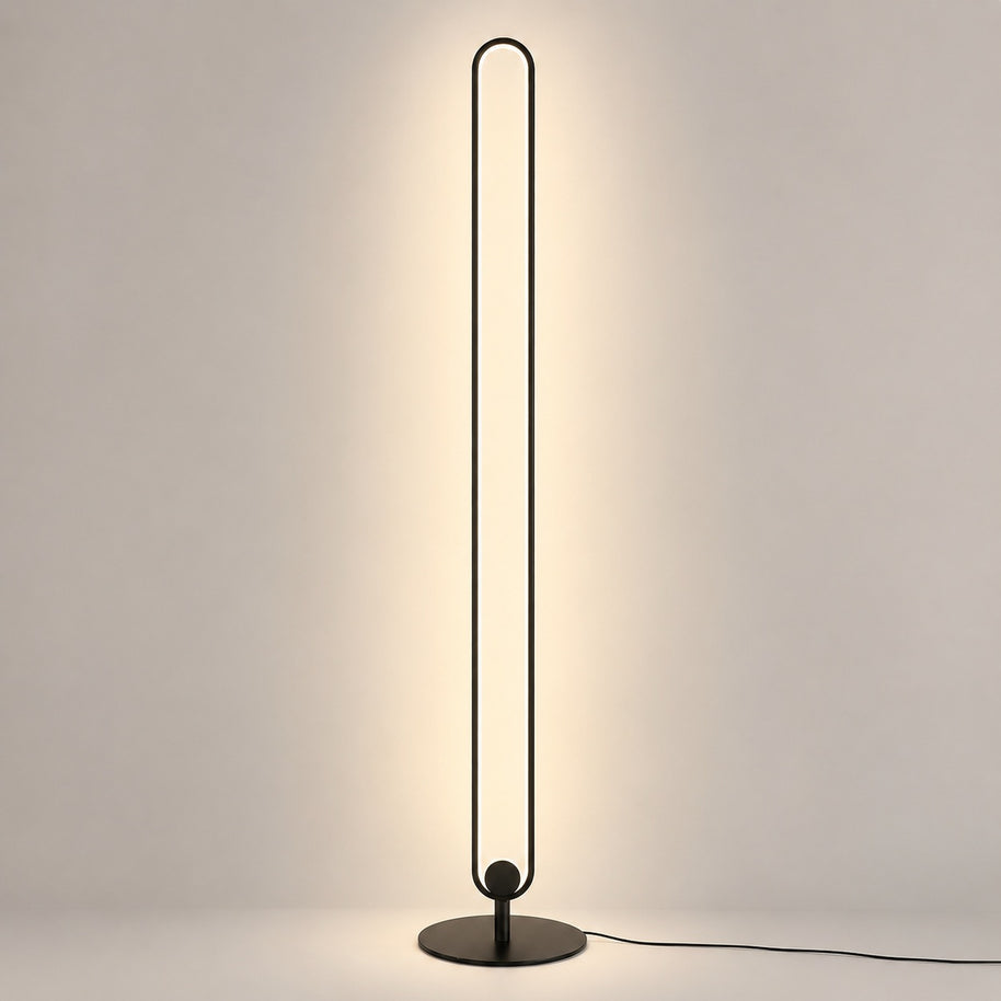 Haloform Modern Minimalist LED Standing Oval Floor Lamp - product hero image for Comvilo lighting