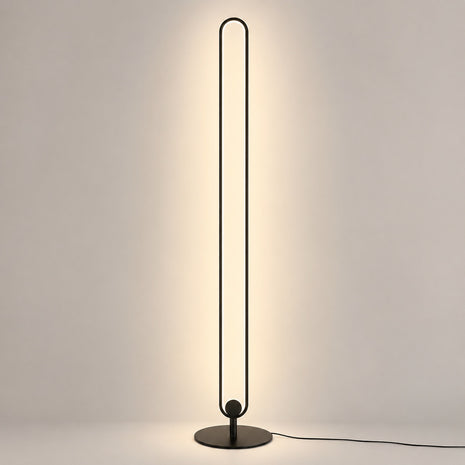 Haloform Modern Minimalist LED Standing Oval Floor Lamp - product hero image for Comvilo lighting