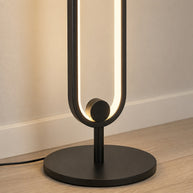 Haloform Modern Minimalist LED Standing Oval Floor Lamp - material close-up detail image for Comvilo lighting