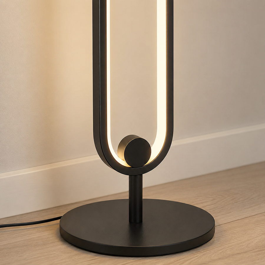 Haloform Modern Minimalist LED Standing Oval Floor Lamp material detail