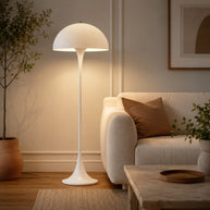 Orla Mushroom Floor Lamp Modern Dome Lamp - scale and placement image for Comvilo lighting