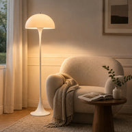 Orla Mushroom Floor Lamp Modern Dome Lamp - reading nook lifestyle image for Comvilo lighting
