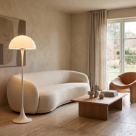 Orla Mushroom Floor Lamp Modern Dome Lamp in a premium Comvilo lifestyle interior — carousel lifestyle image 1