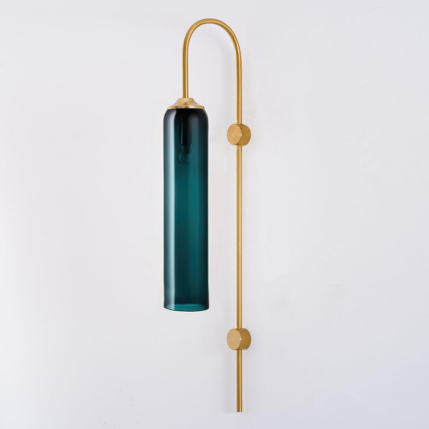 Viridian Green Glass Wall Light