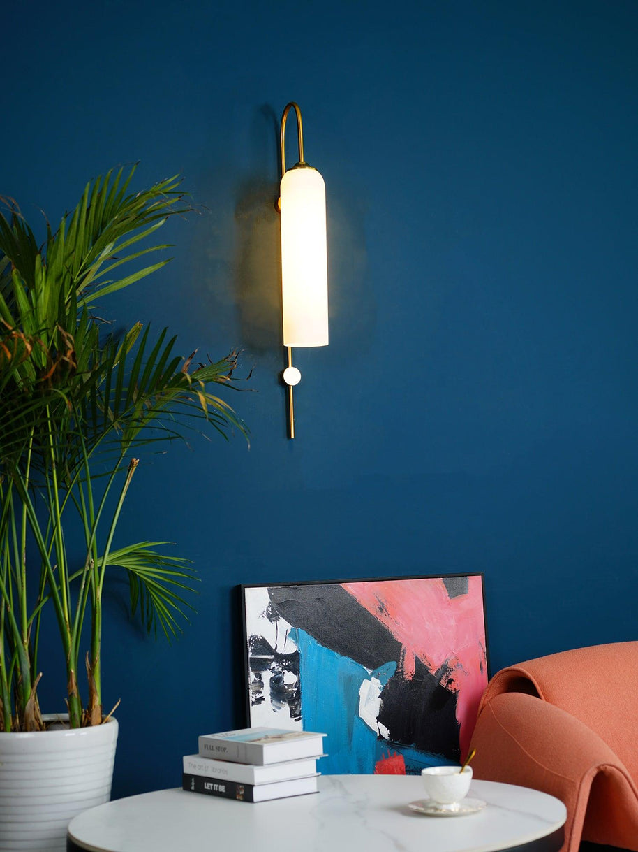 Viridian Green Glass Wall Light