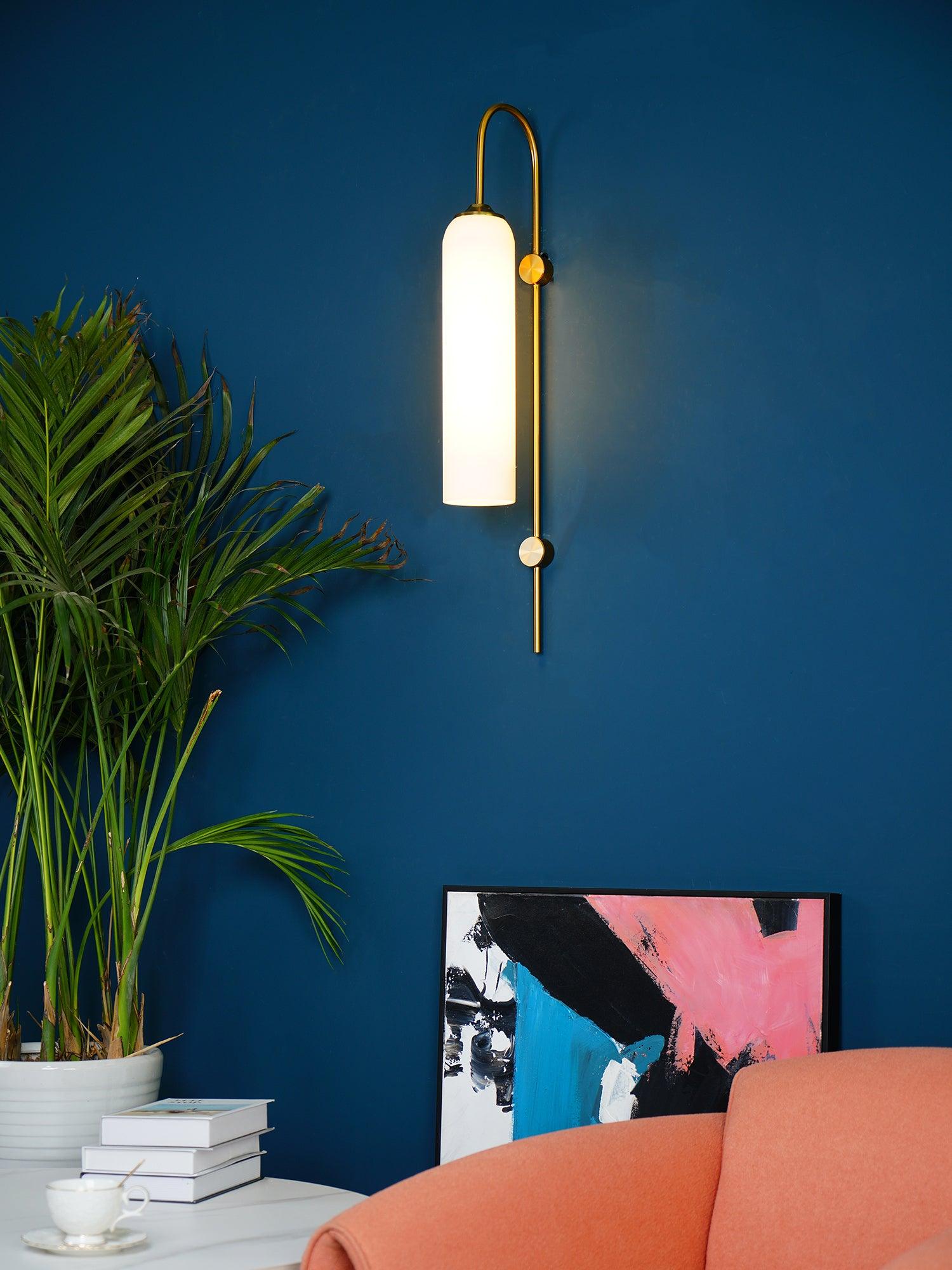Viridian Green Glass Wall Light