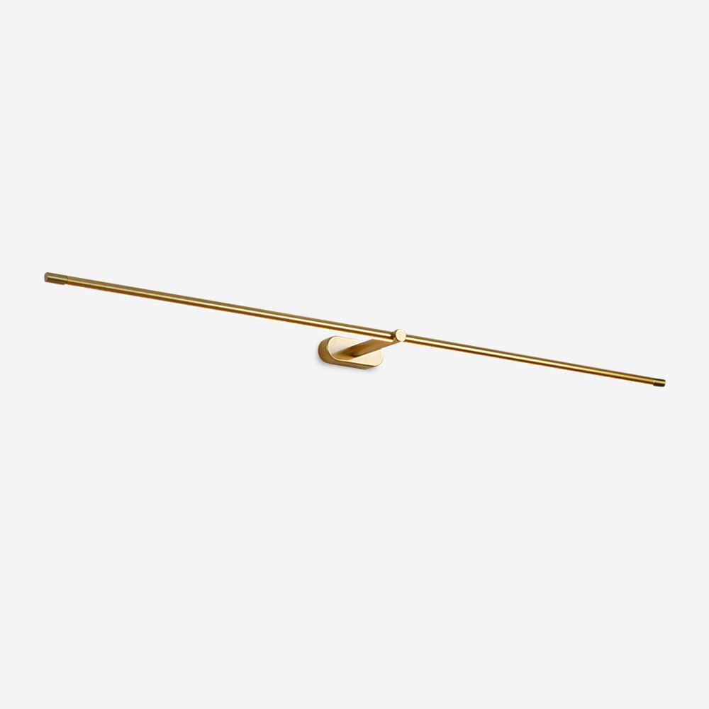 Kady Linear Rechargeable Version Wall Lamp in Gold, full view on a plain background