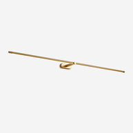 Kady Linear Rechargeable Version Wall Lamp in Gold, full view on a plain background