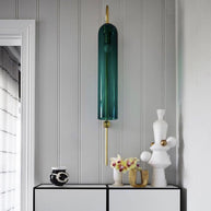 Viridian Green Glass Wall Light