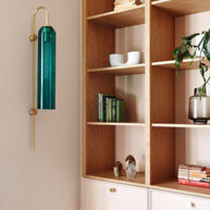 Viridian Green Glass Wall Light