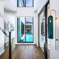 Viridian Green Glass Wall Light
