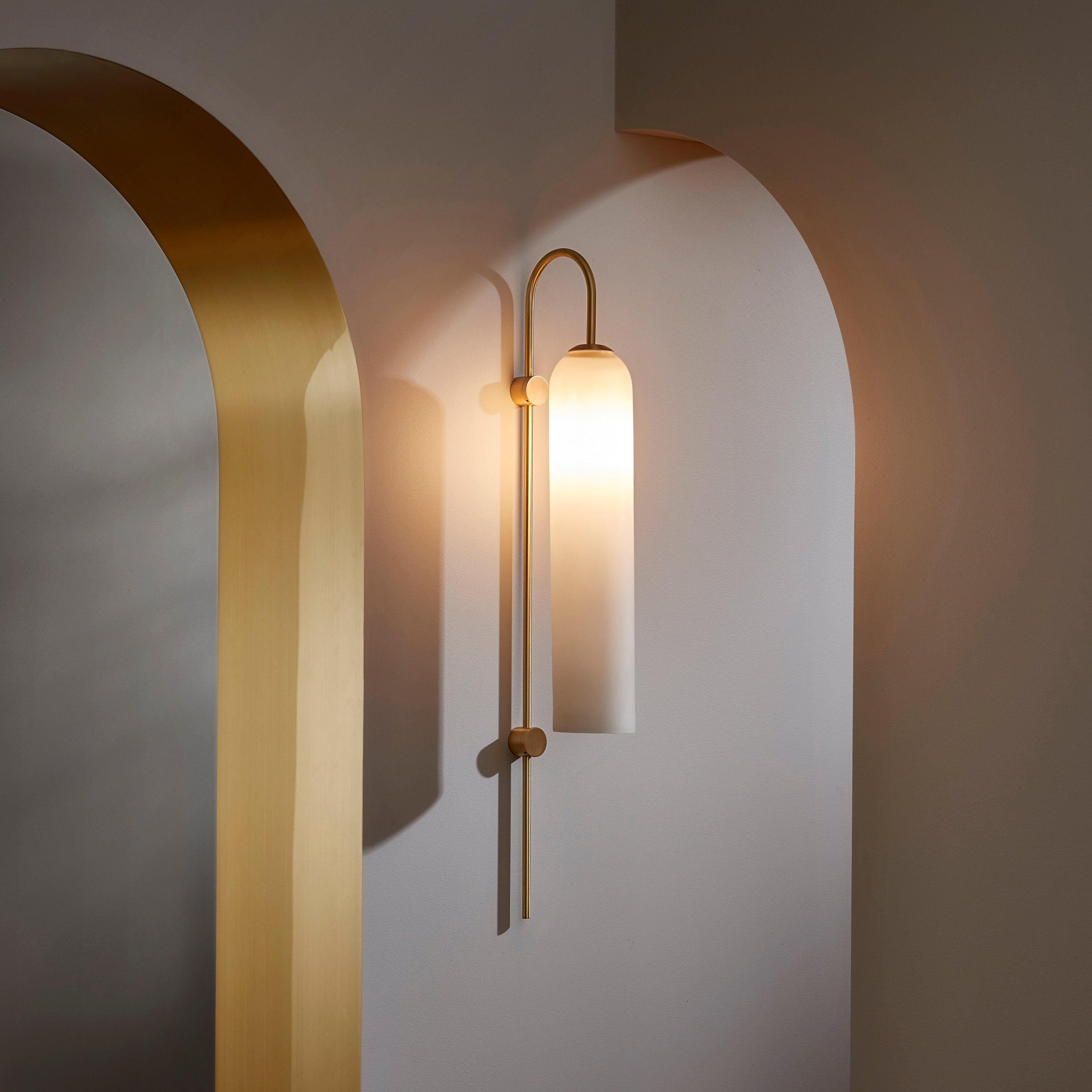 Viridian Green Glass Wall Light