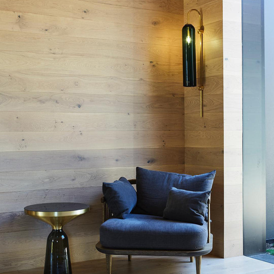 Viridian Green Glass Wall Light