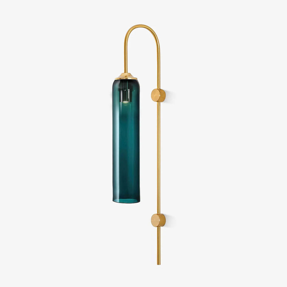 Viridian Green Glass Wall Light