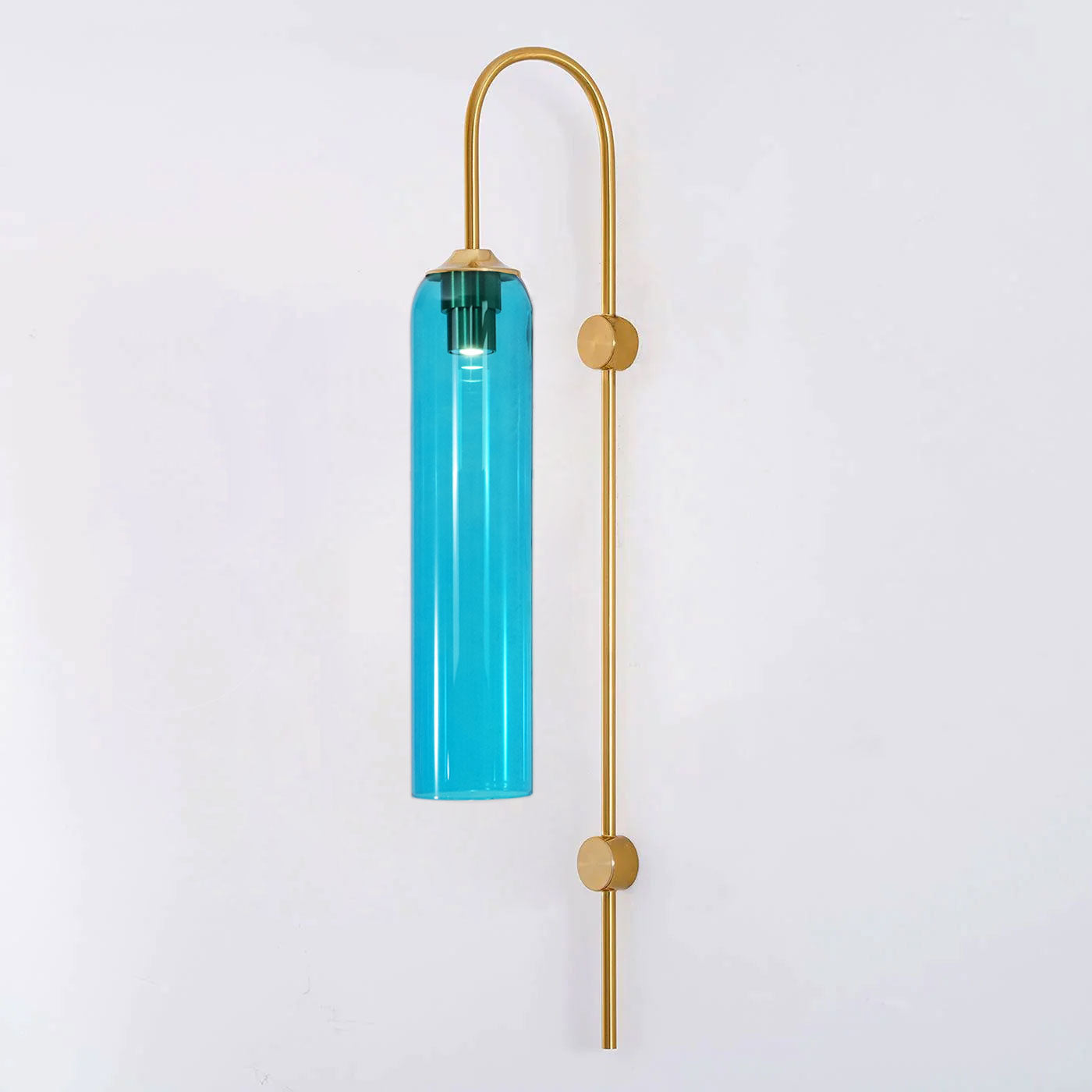 Viridian Green Glass Wall Light