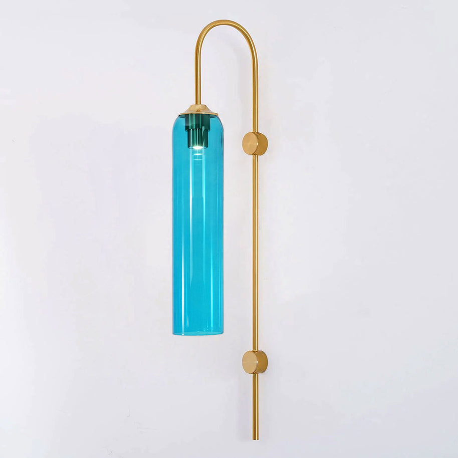 Viridian Green Glass Wall Light