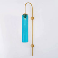 Viridian Green Glass Wall Light