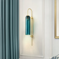 Viridian Green Glass Wall Light