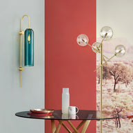 Viridian Green Glass Wall Light
