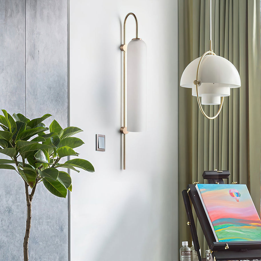 Viridian Green Glass Wall Light
