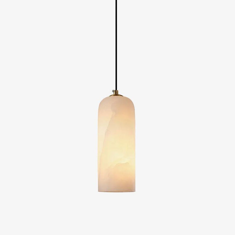 Colvara Alabaster Cylinder Pendant Light