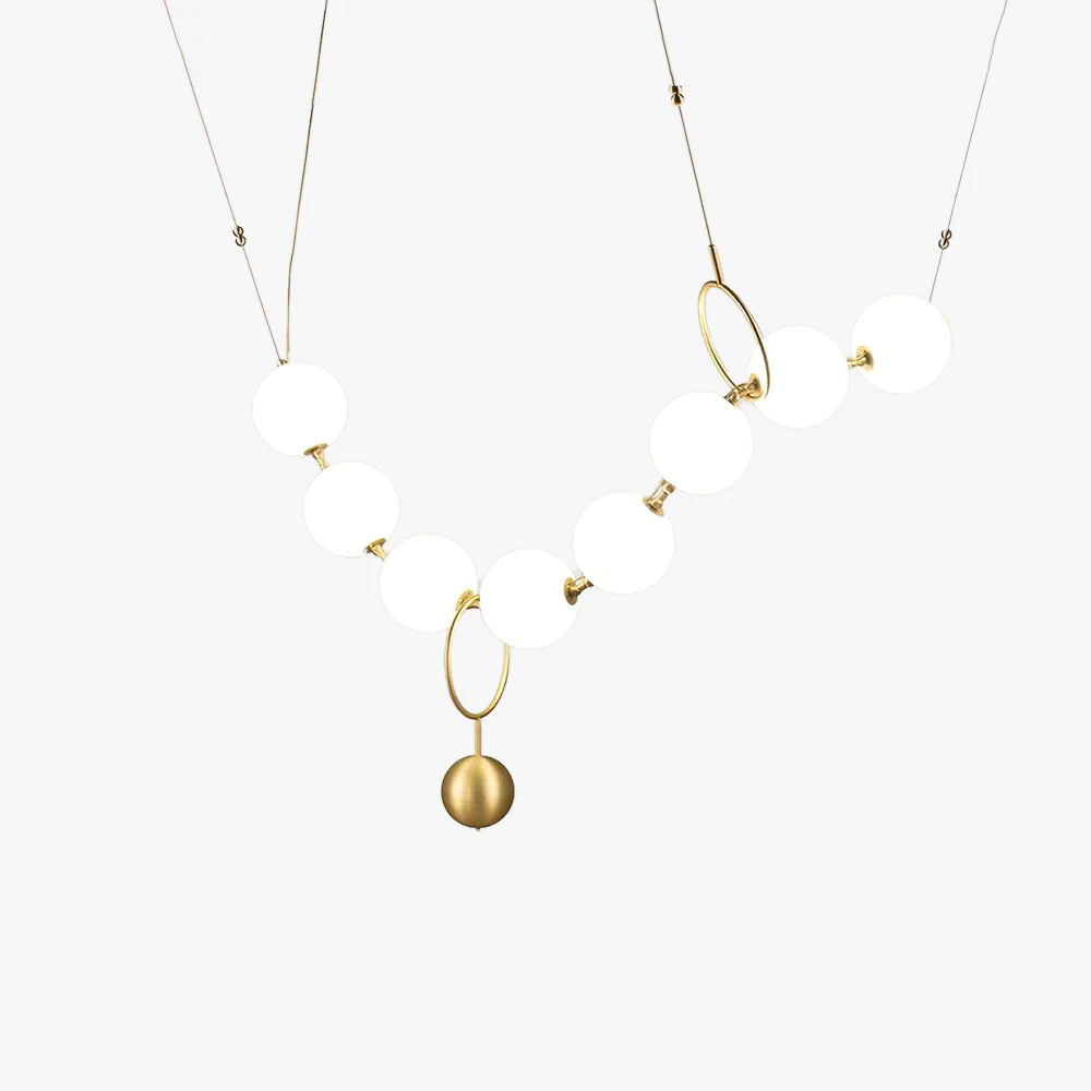 Catenelle Glass Globe Chain Pendant